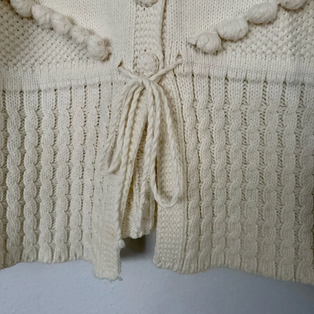 Vita Grace Cotton pom pom sweater